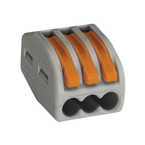 Клеммы WAGO 222-413 (3Х2,5мм2 с рычажком) (упаковка 50шт.) картинка